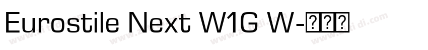 Eurostile Next W1G W字体转换